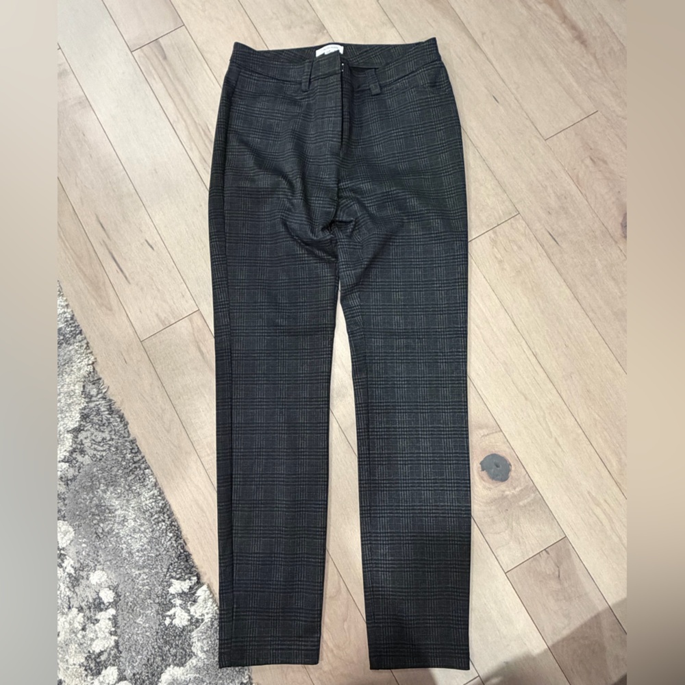 Calvin Klein Women’s Charcoal Plaid Dress Pants
